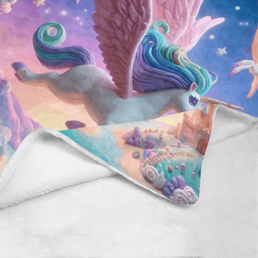 Flying Unicorns  Ultra-Soft Micro Fleece Blanket 50