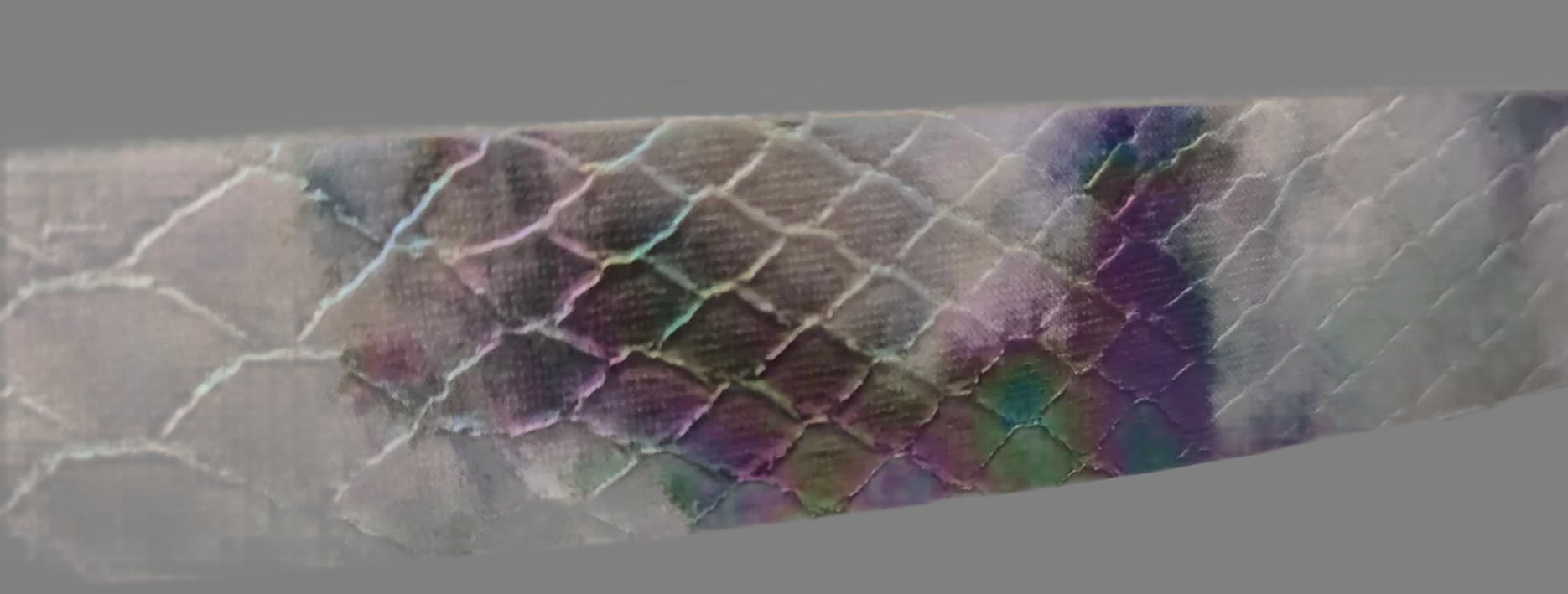 Snake Skin Oil Slick Iridescent Belt