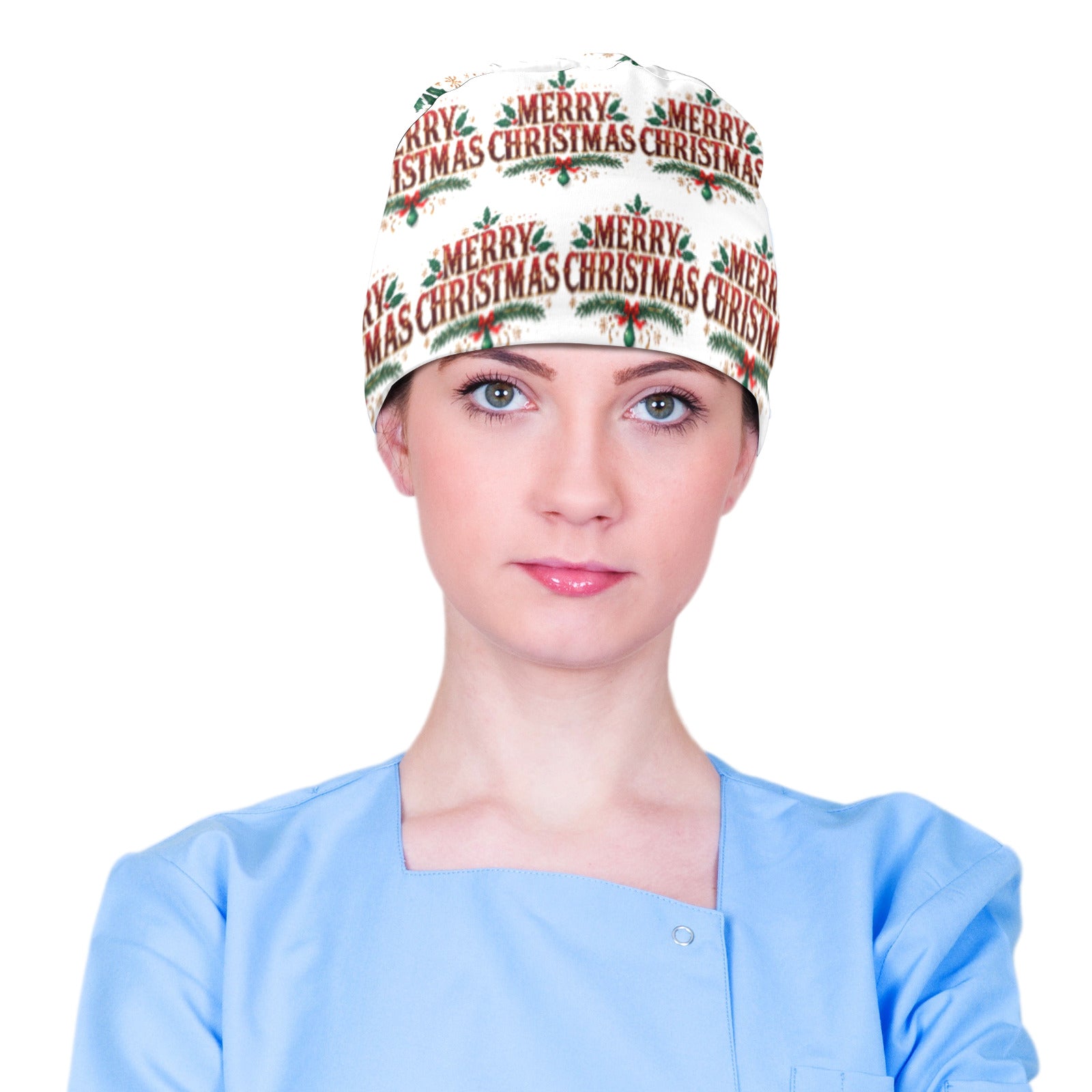 Merry Christmas Medical Scrub Cap (Made in USA)