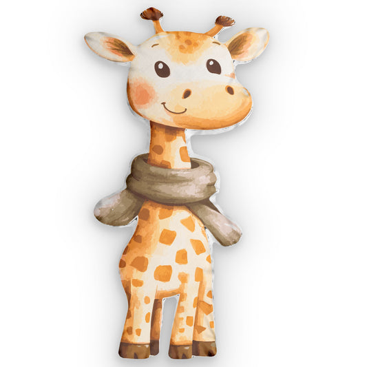 Baby Giraffe Custom Shaped Pillow