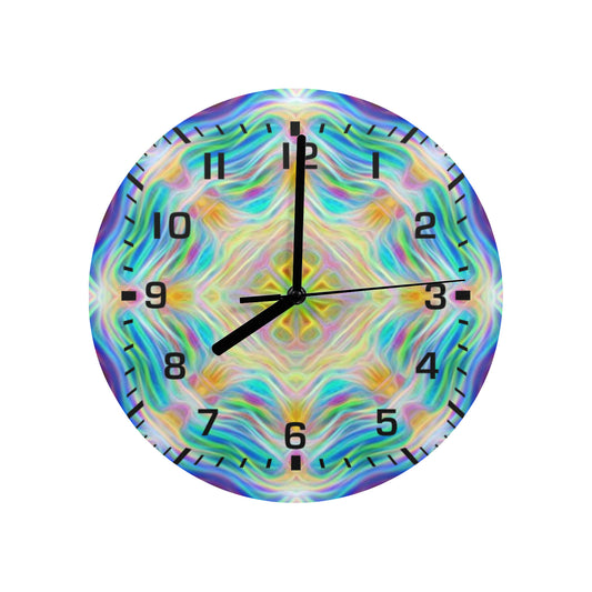 Neon Sparkles Wall Clock (Made in USA)