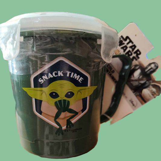 Child's Baby Yoda Travel Snacktime Cup - new with tags