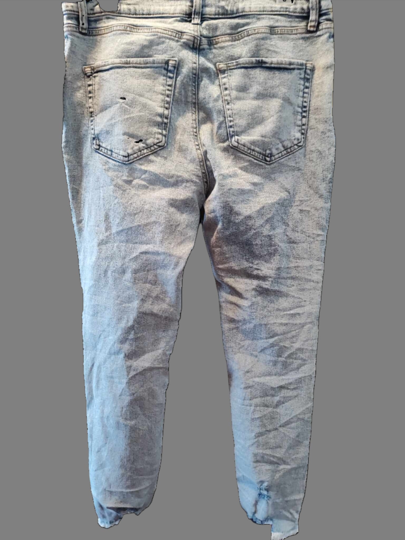 No Boundaries Women's Acid Washed Distressed Jeans - new with tags