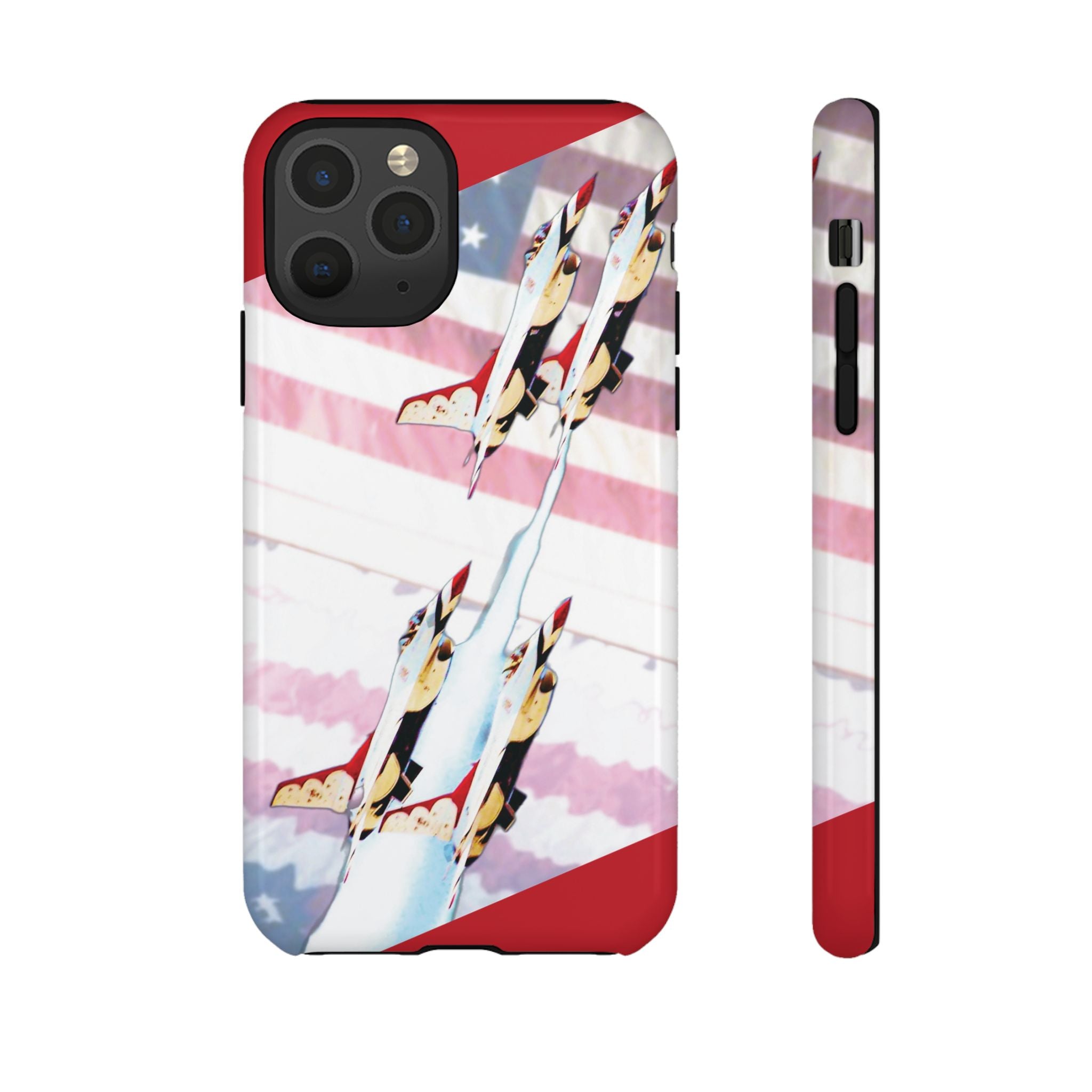 US Fighter Jet Red Tough iPhone Case