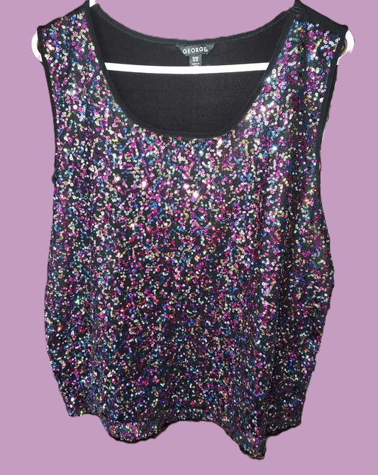 Women's Glittery Tank Top by George - new with tags