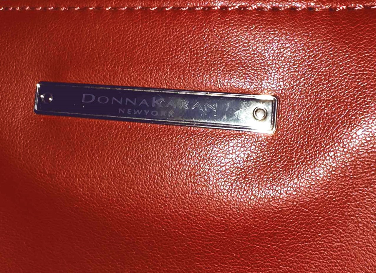 Donna Karan New York Red Handbag with Several Compartments - preowned