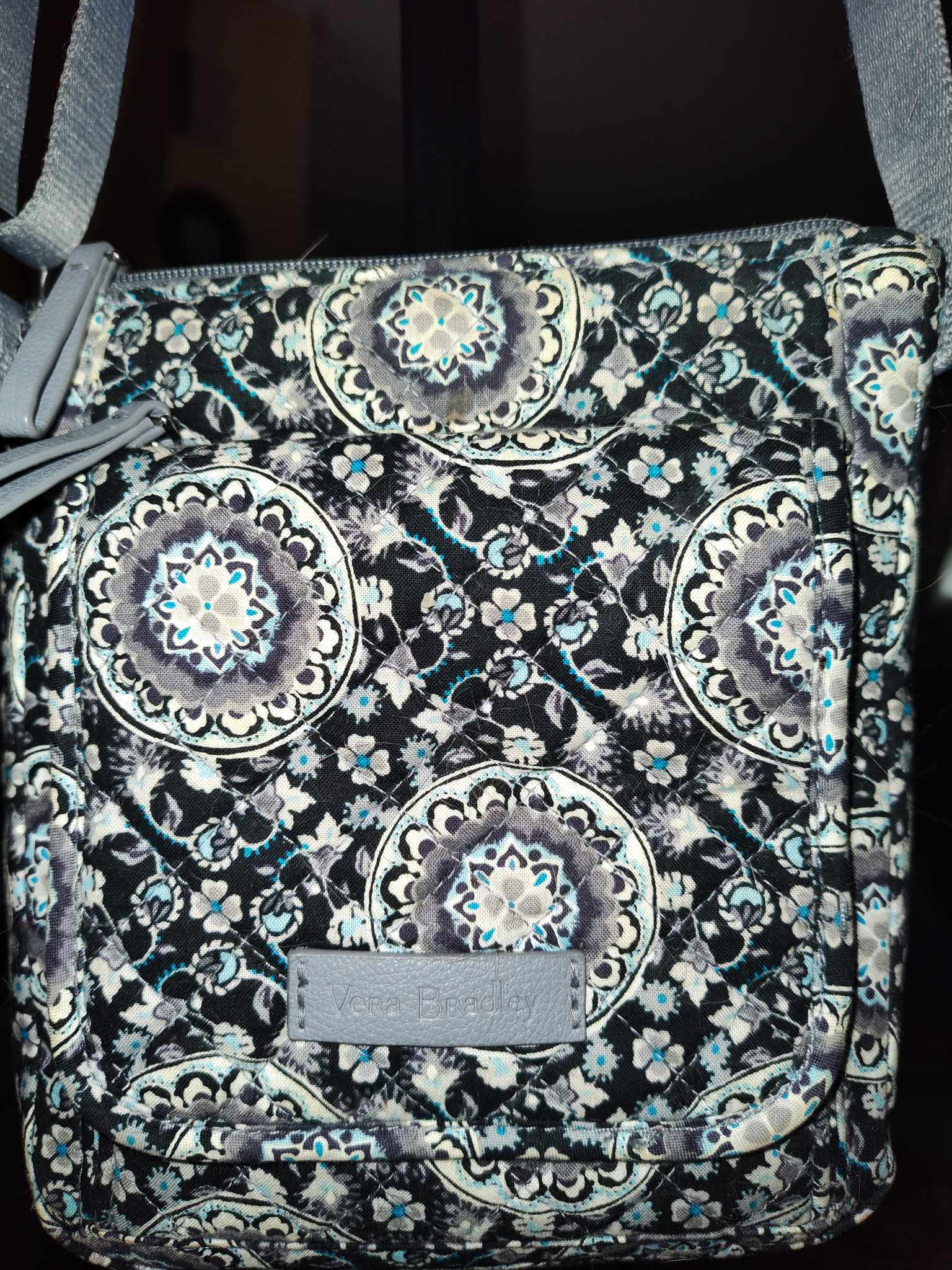 Women's Vera Bradley Blue Grey Crossbody Bag