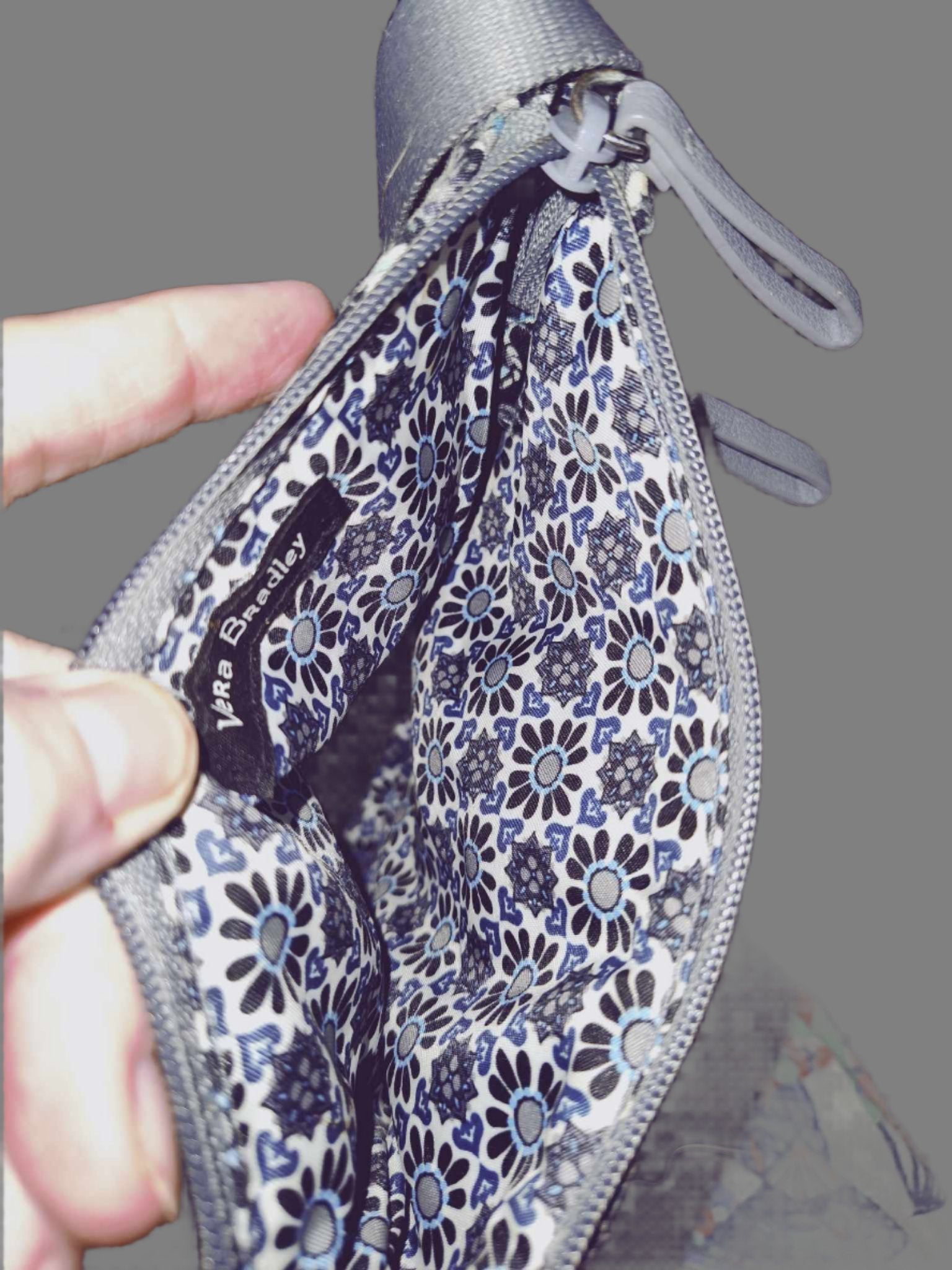 Women's Vera Bradley Blue Grey Crossbody Bag