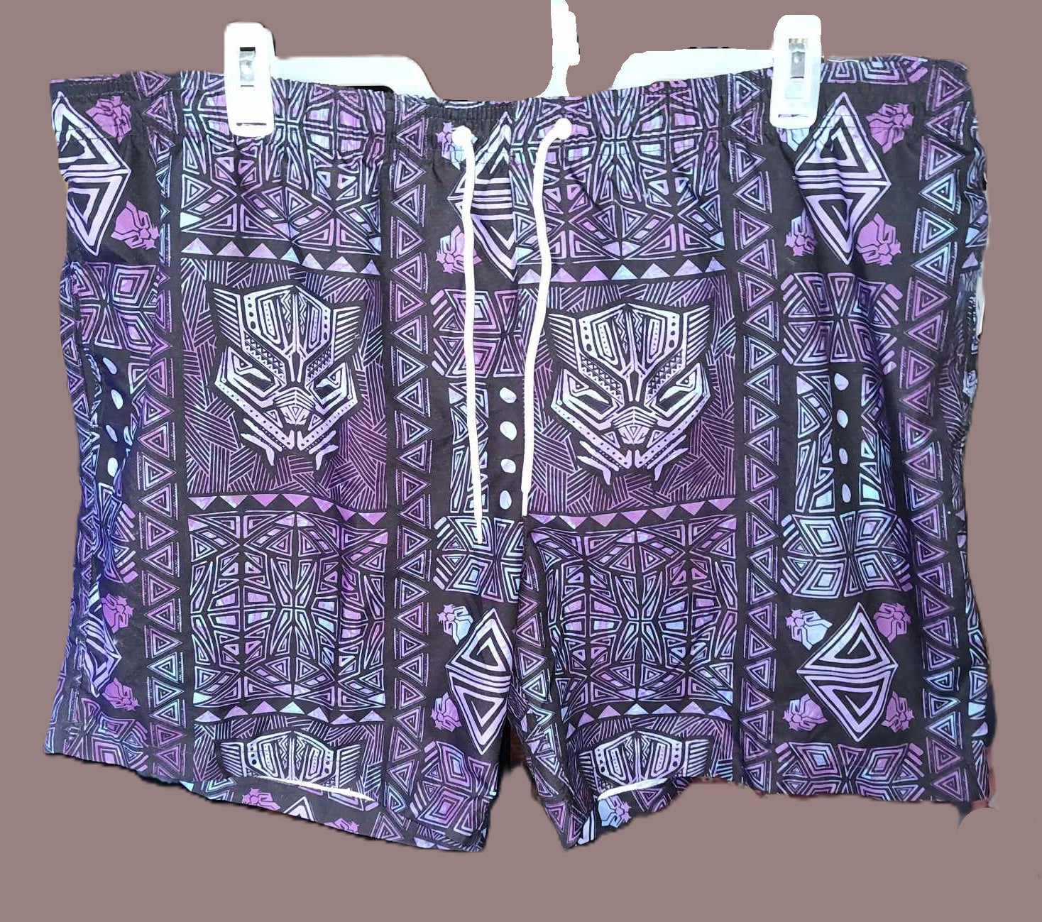 Men's Marvel Black Panther 2XL Swim Trunks - new with tags