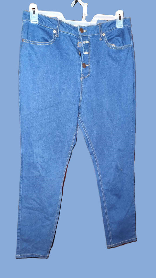 Women's No Boundaries Button Fly Jeans