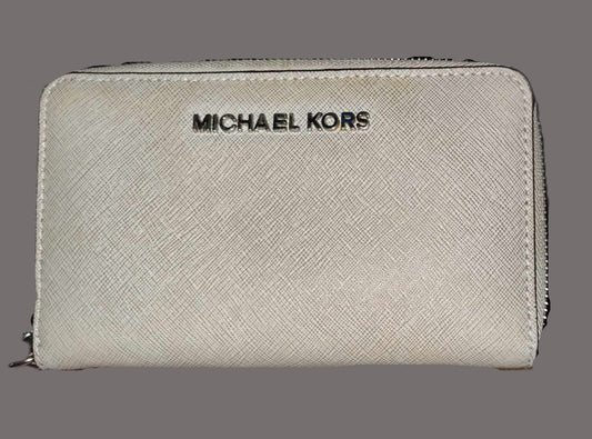 Michael Kors Grey Bifold Wallet for Women - preowned