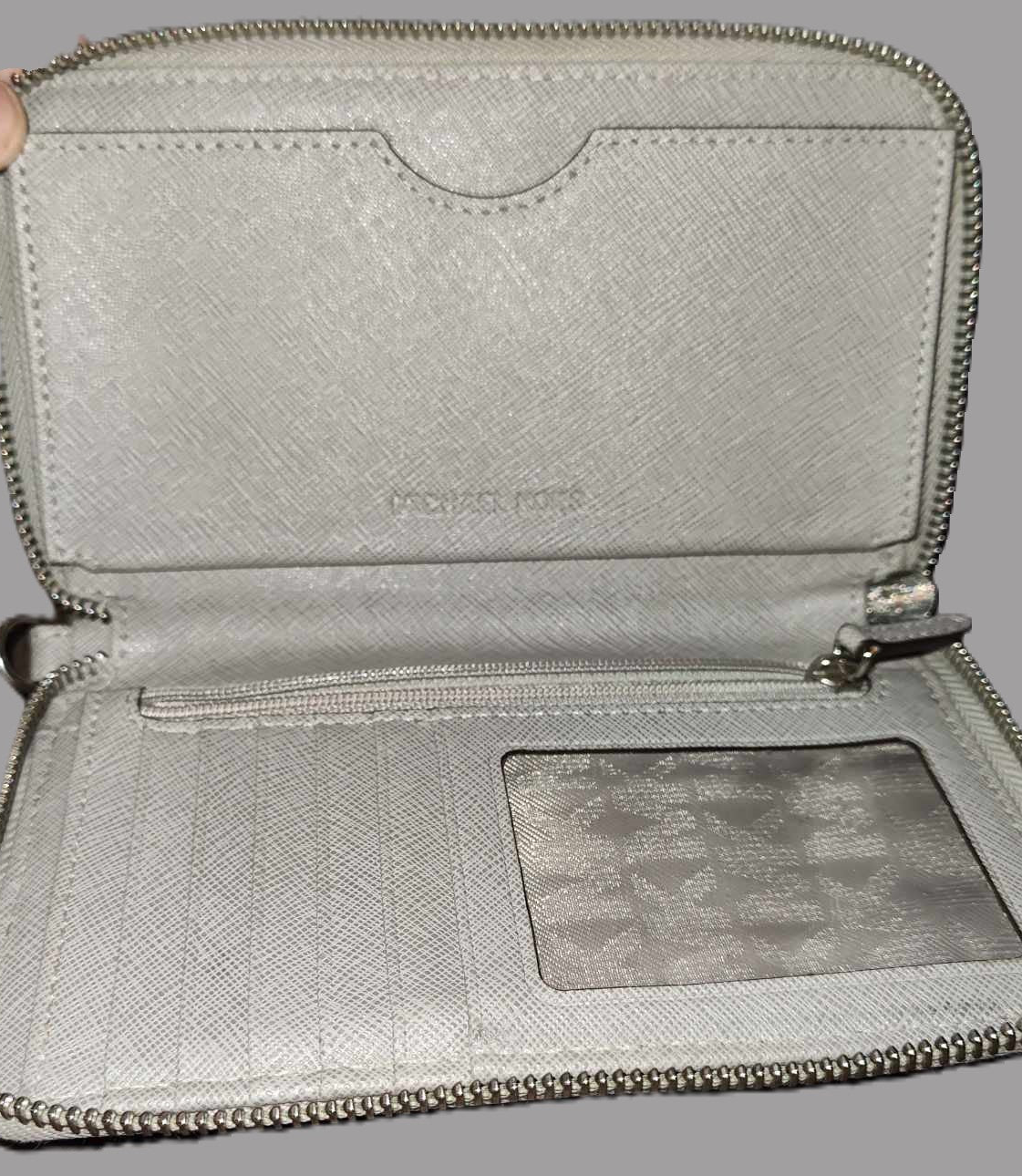 Michael Kors Grey Bifold Wallet for Women - preowned