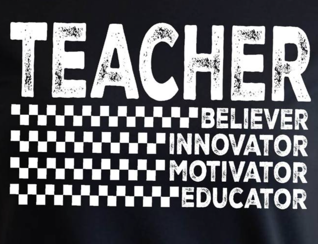 Teacher Believer Motivator Educator Unisex Graphic T-shirt