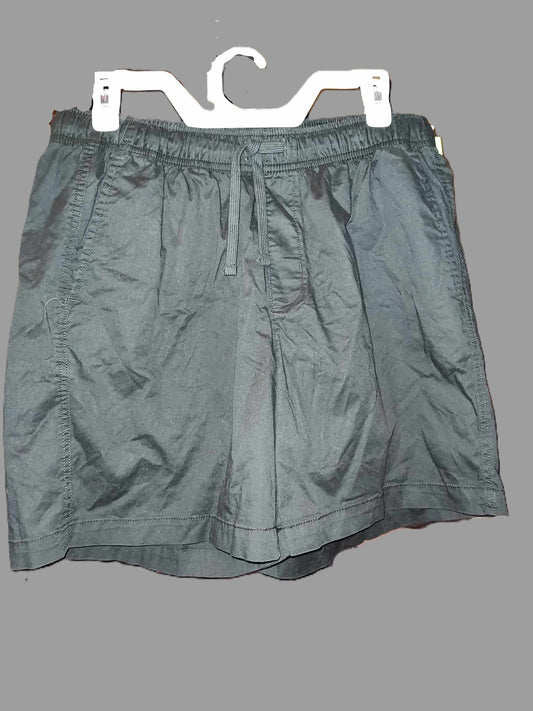 Men's Pure Black Cotton Casual Sports Shorts