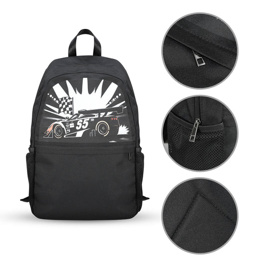 Race Car Winner Casual Backpack (Upper Part Printing) (Model 1753)
