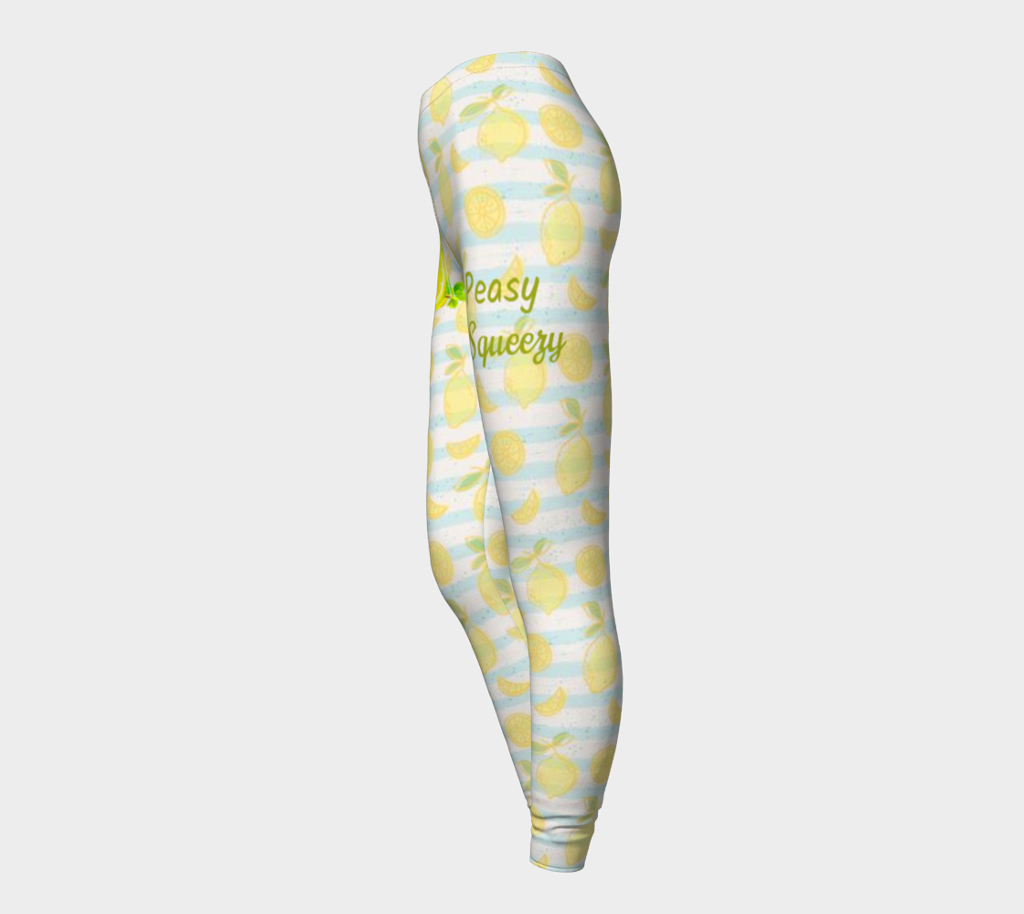 Easy Peasy Lemon Squeezy Yellow Leggings