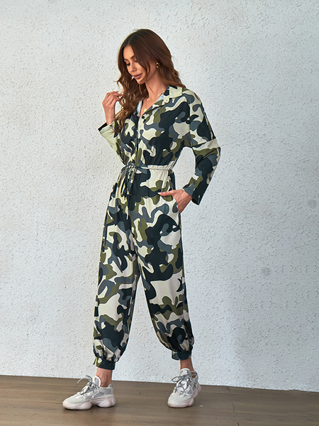 Women's Casual Camouflage Jumpsuit up to 5XL - Shell Design Boutique