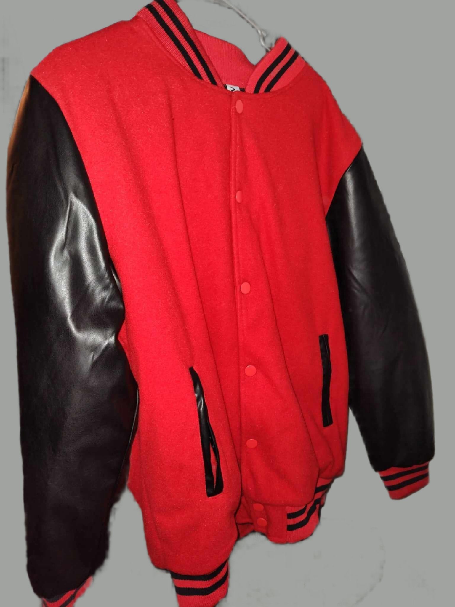 Men's Melton Letterman Lightweight Varsity Jacket