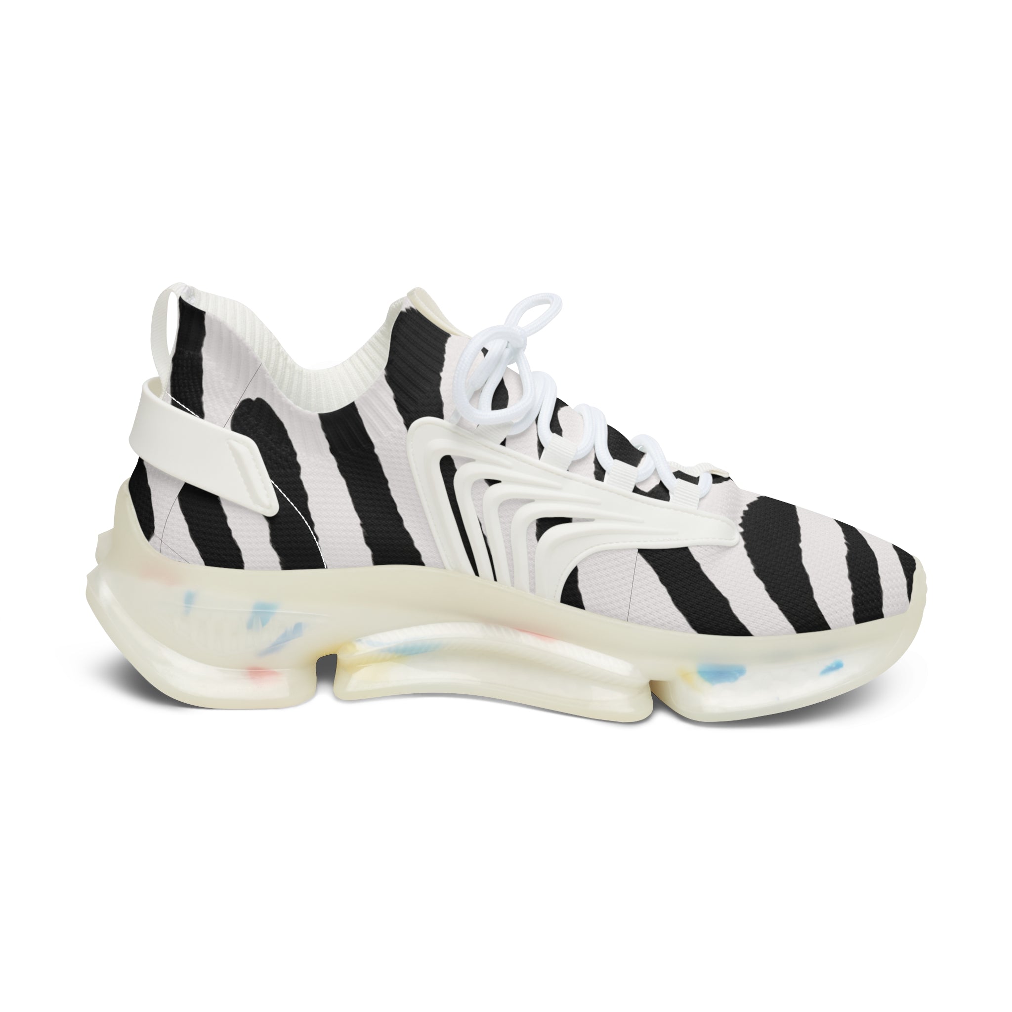 Women's Zebra Stripes Mesh Sneakers