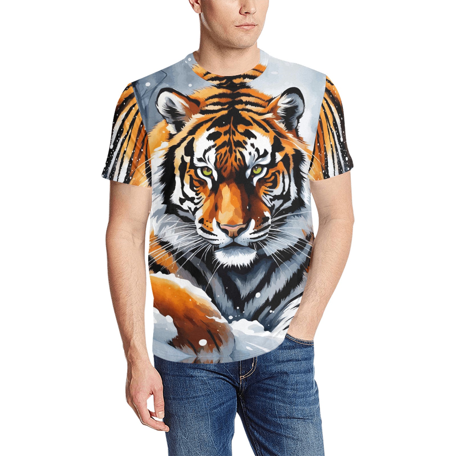 Men's Animal Lover Designs Printed T-shirt (Made In USA)