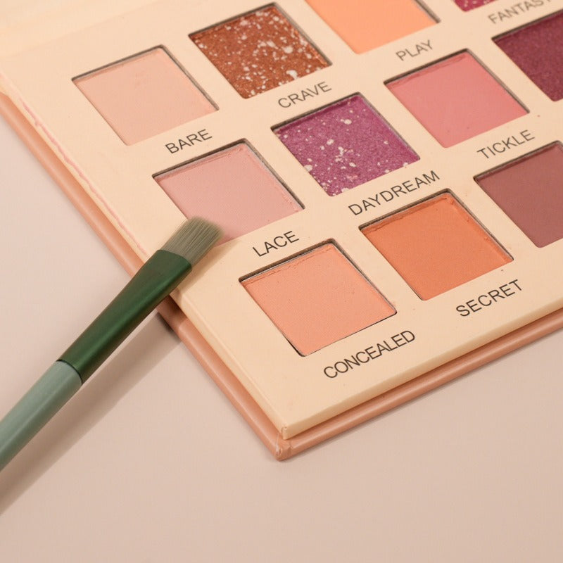 Nude 18-color Desert Rose Earth Colors Matte Pearlescent Eyeshadow Palette