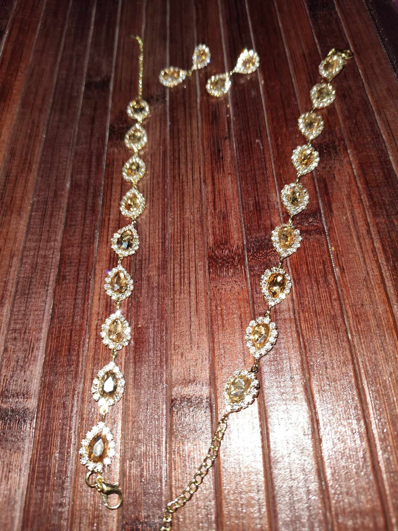 Women's 4 Piece Yellow Jewelry Set