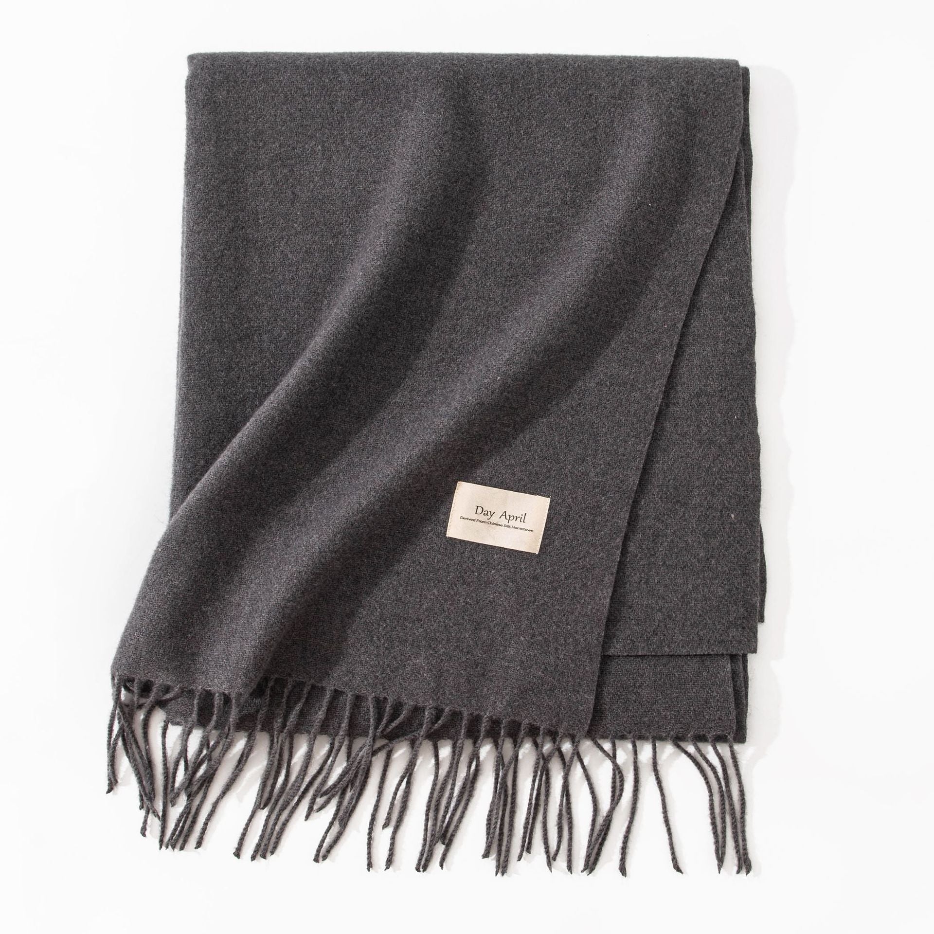 Women's Pure Color Faux Cashmere Winter Scarf