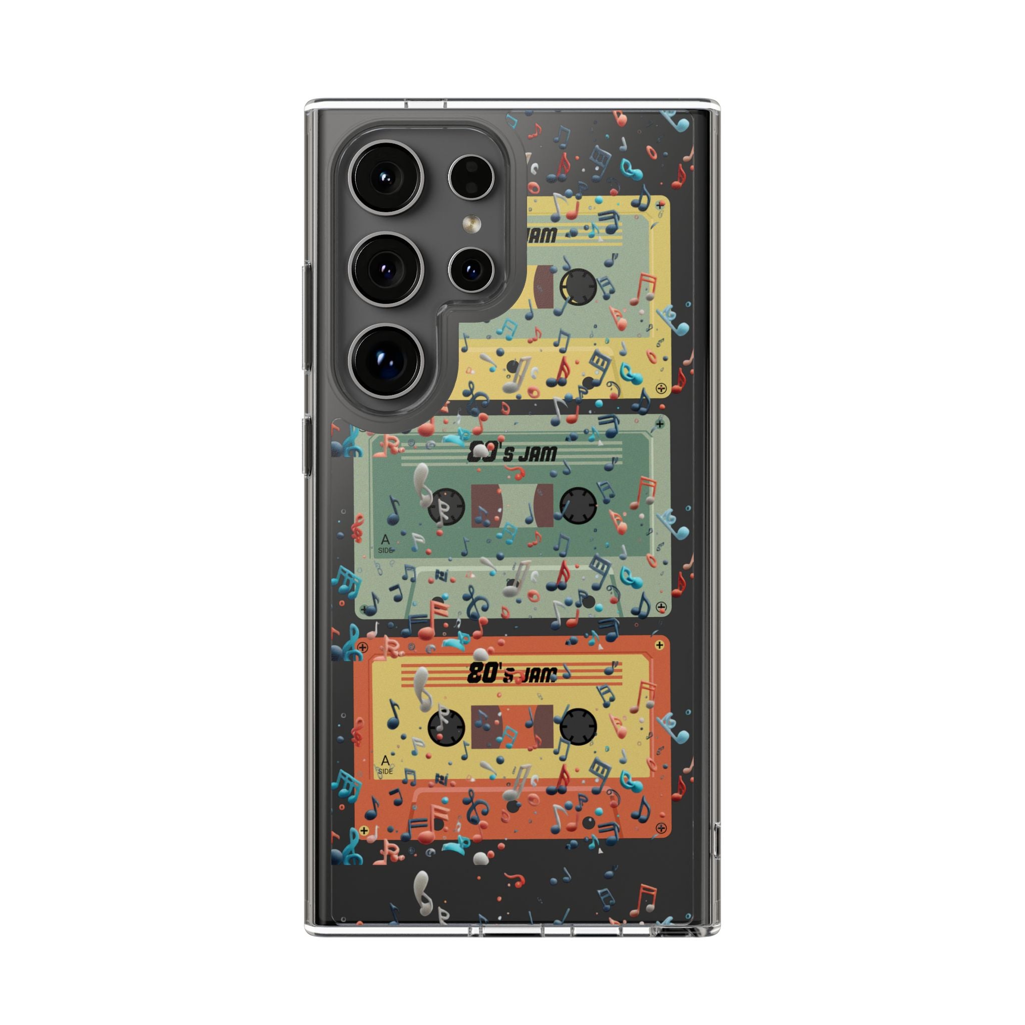 80's Jam Cassette Tapes Clear Cases