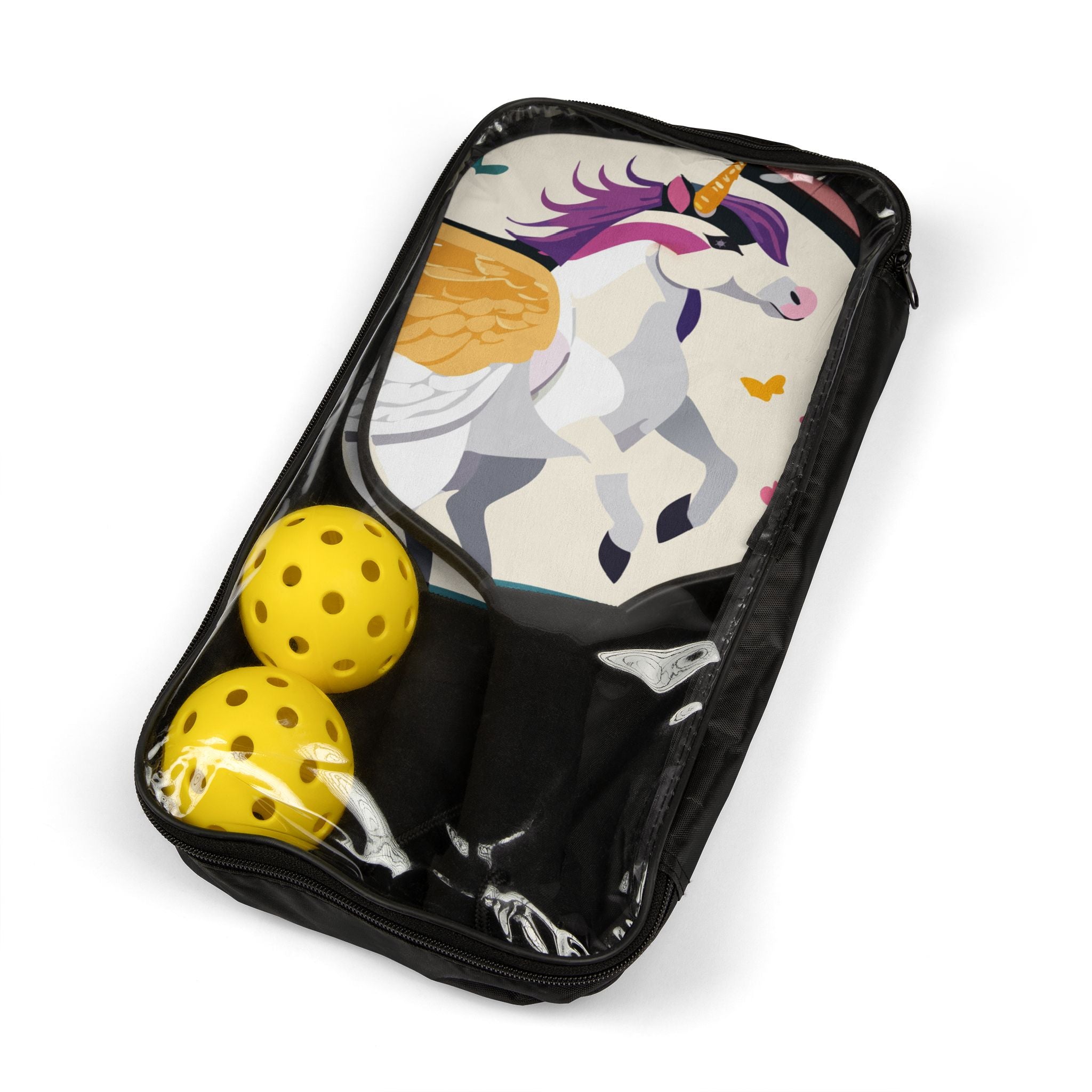 Winged Unicorns Pickleball Kit with Paddles and Balls