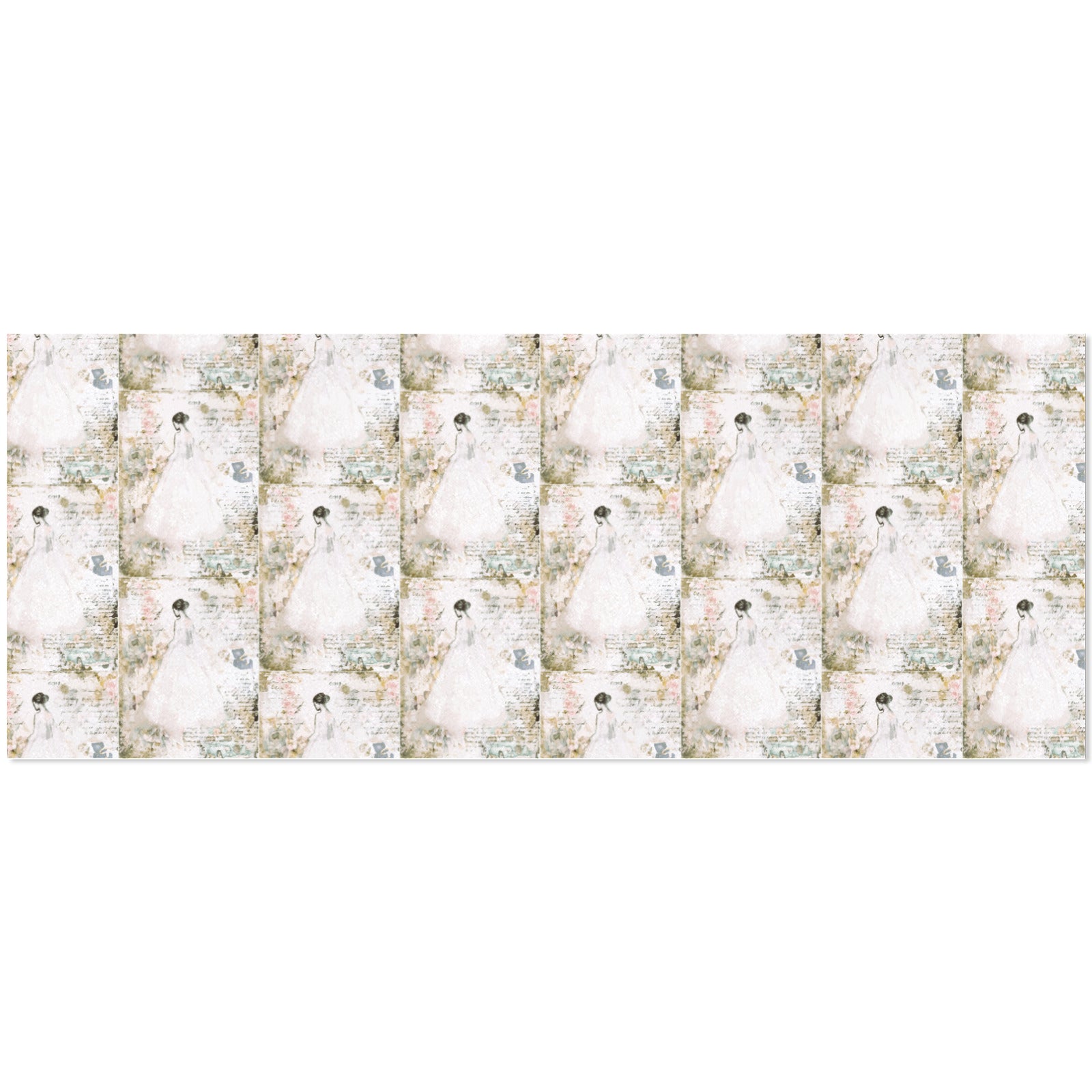 Vintage Bride Wedding Custom Gift Wrapping Paper - 58