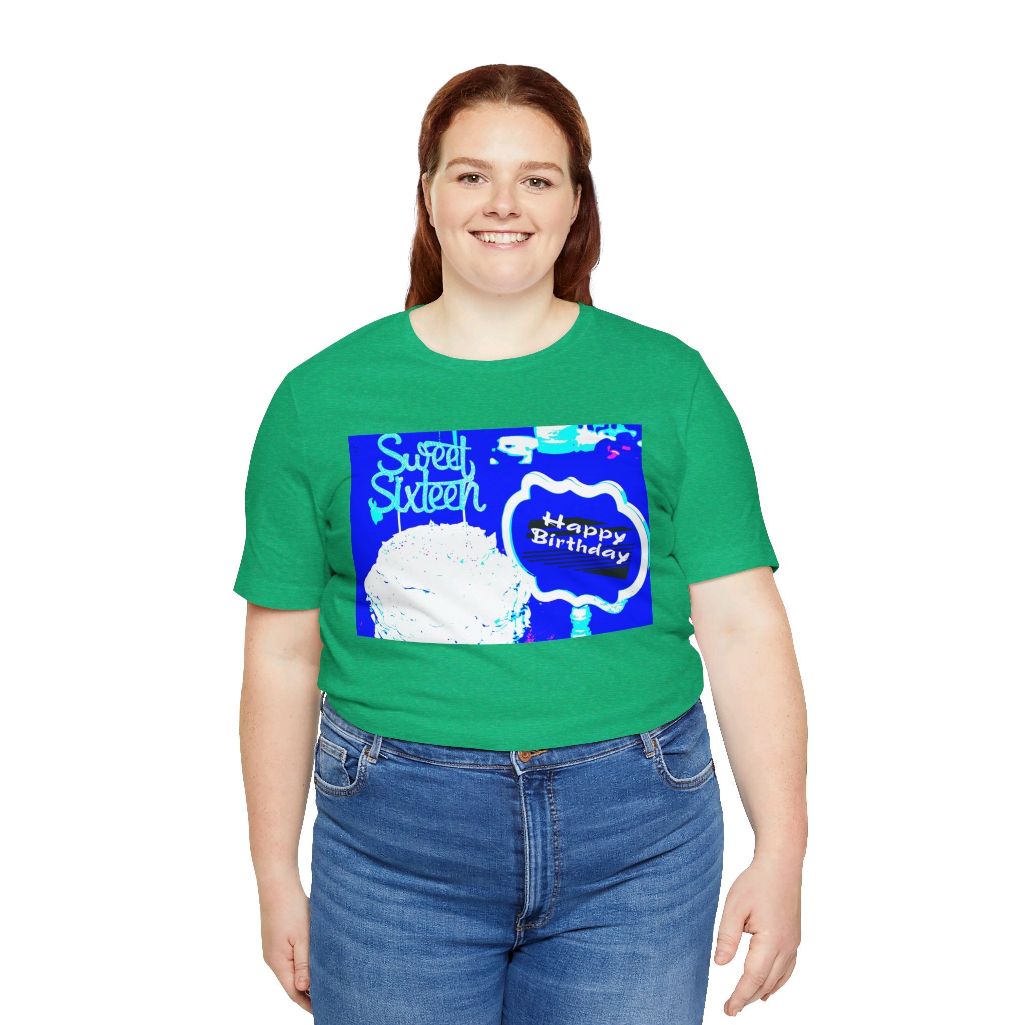 Happy Birthday Sweet Sixteen Jersey Short Sleeve T-shirt up to 3XL