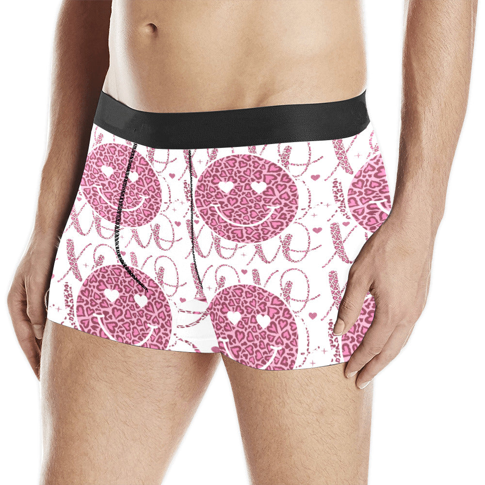 Happy Faces Men's Printed Underwear Boxer Briefs (Made In USA)