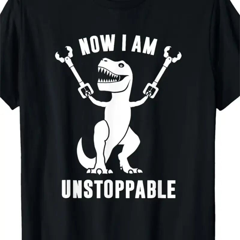 Men's T-rex Unstoppable Funny Graphic T-shirt