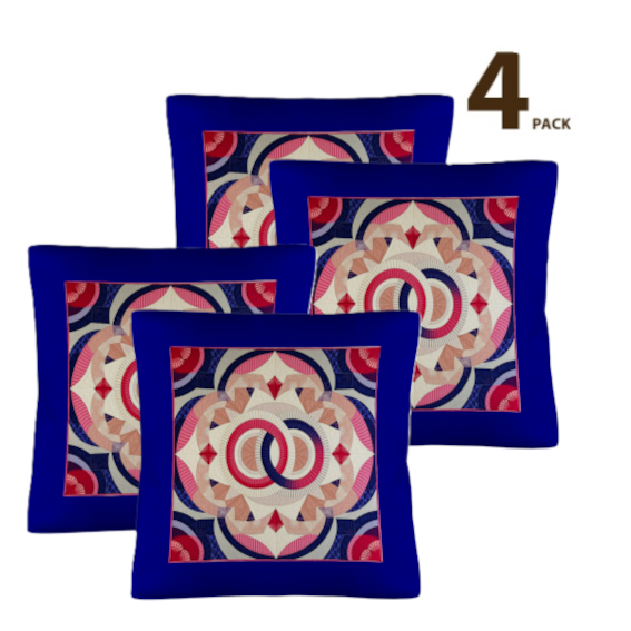 Double Ring Pattern Custom Pillow Case 18