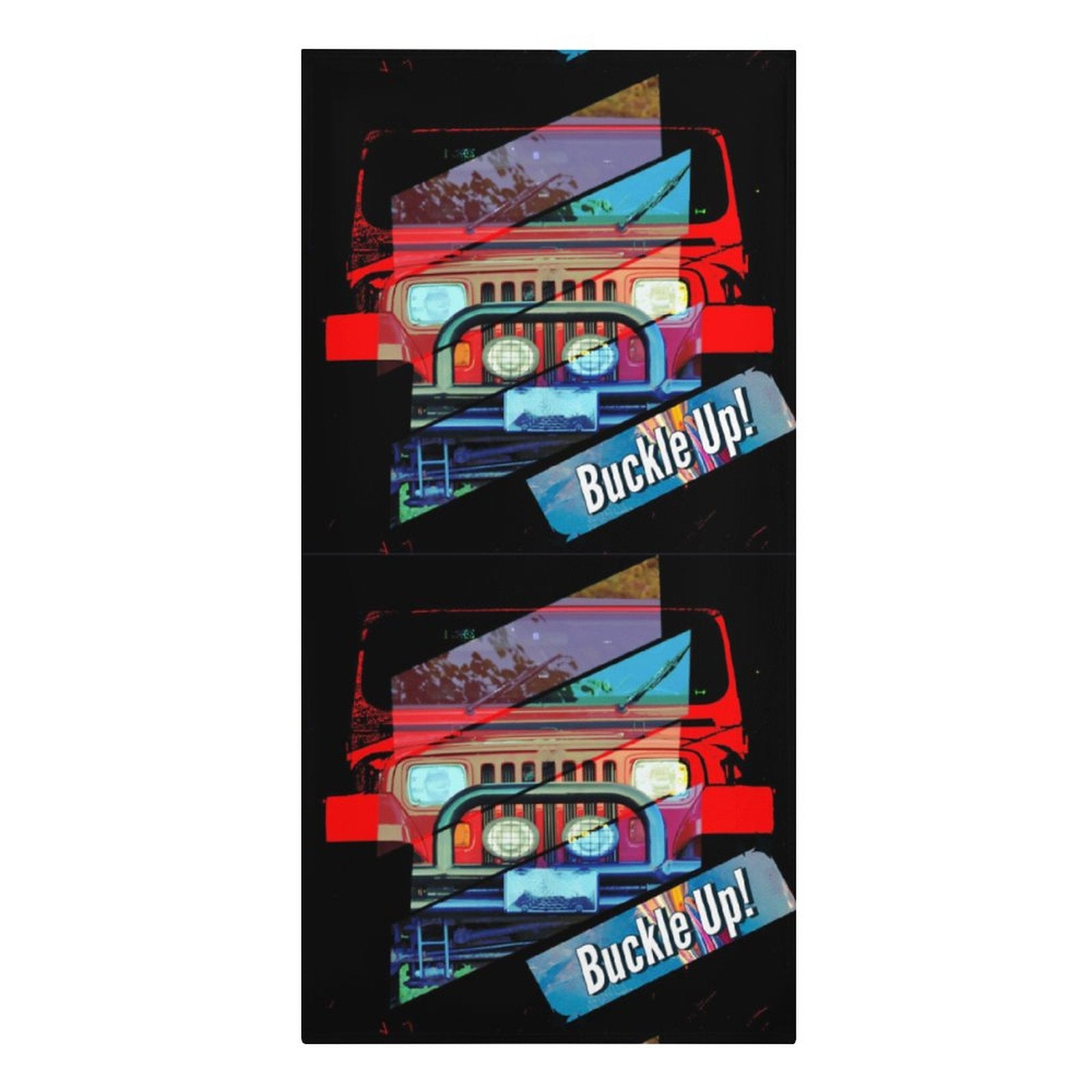 Buckle Up! 4-wheel Drive Design Beach Towel - 61.4