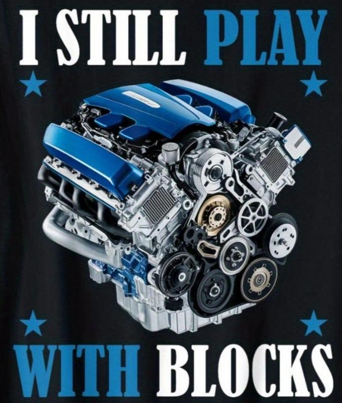 Men's I Still Play With Blocks Mechanic Graphic T-shirt