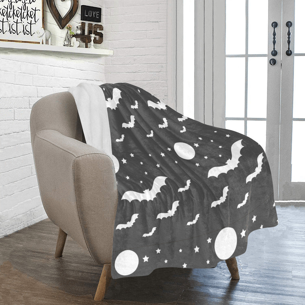 Bats with Full Moon Ultra-Soft Micro Fleece Blanket 40