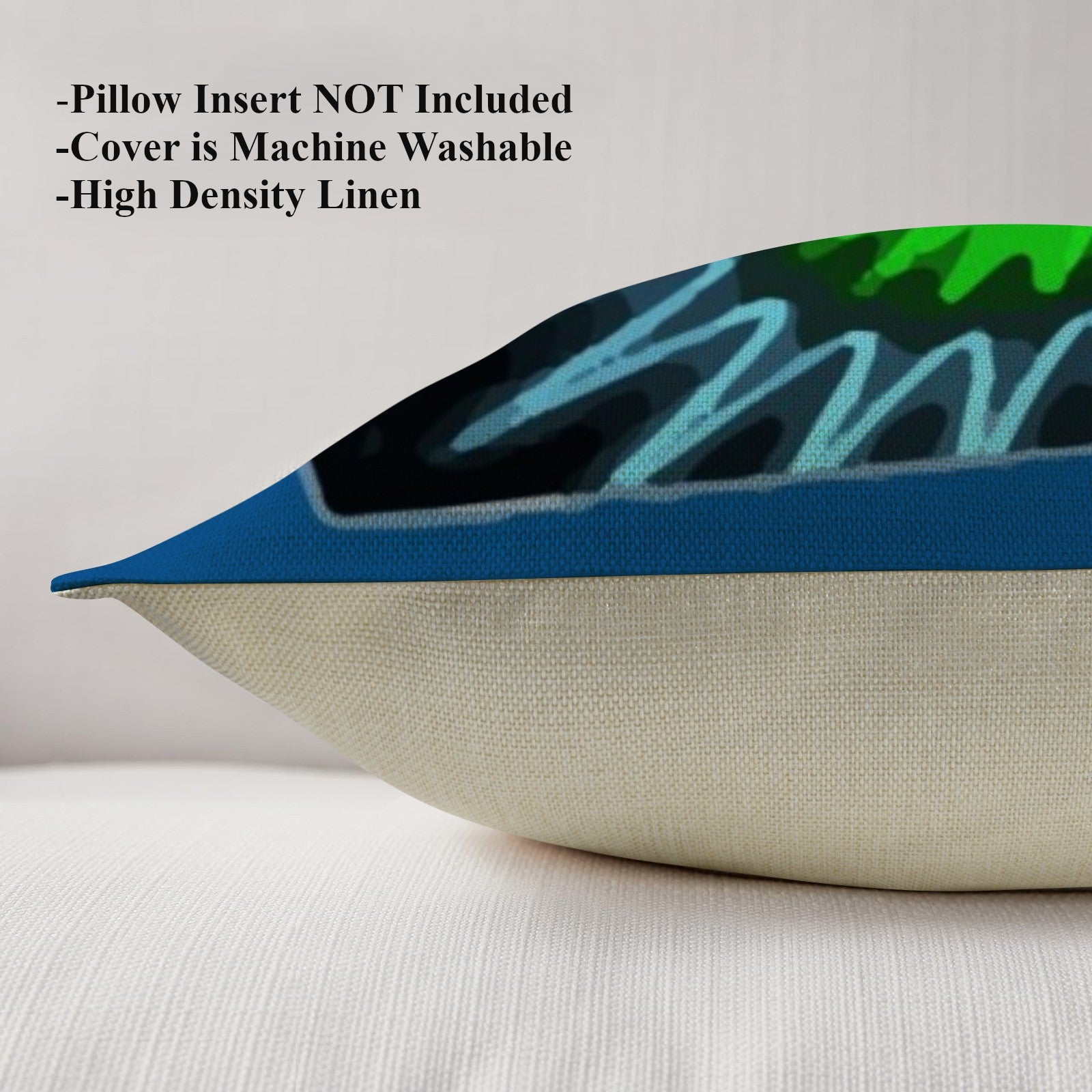 Colorful Cubes Blue Indoor Throw Pillow Covers | Ships from USA