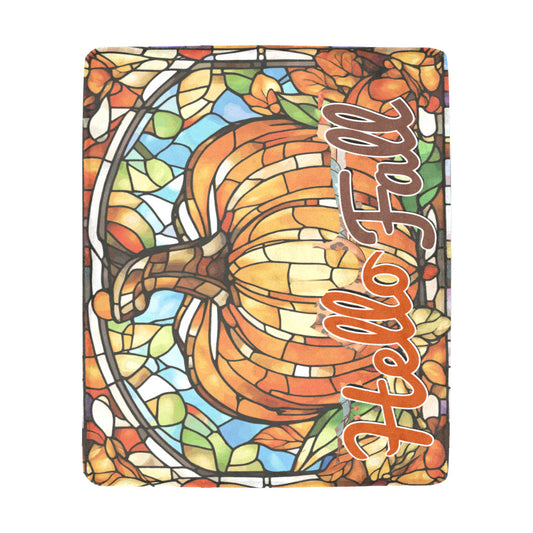 Hello Fall Ultra-Soft Micro Fleece Blanket 50" x 60"(Made in USA)