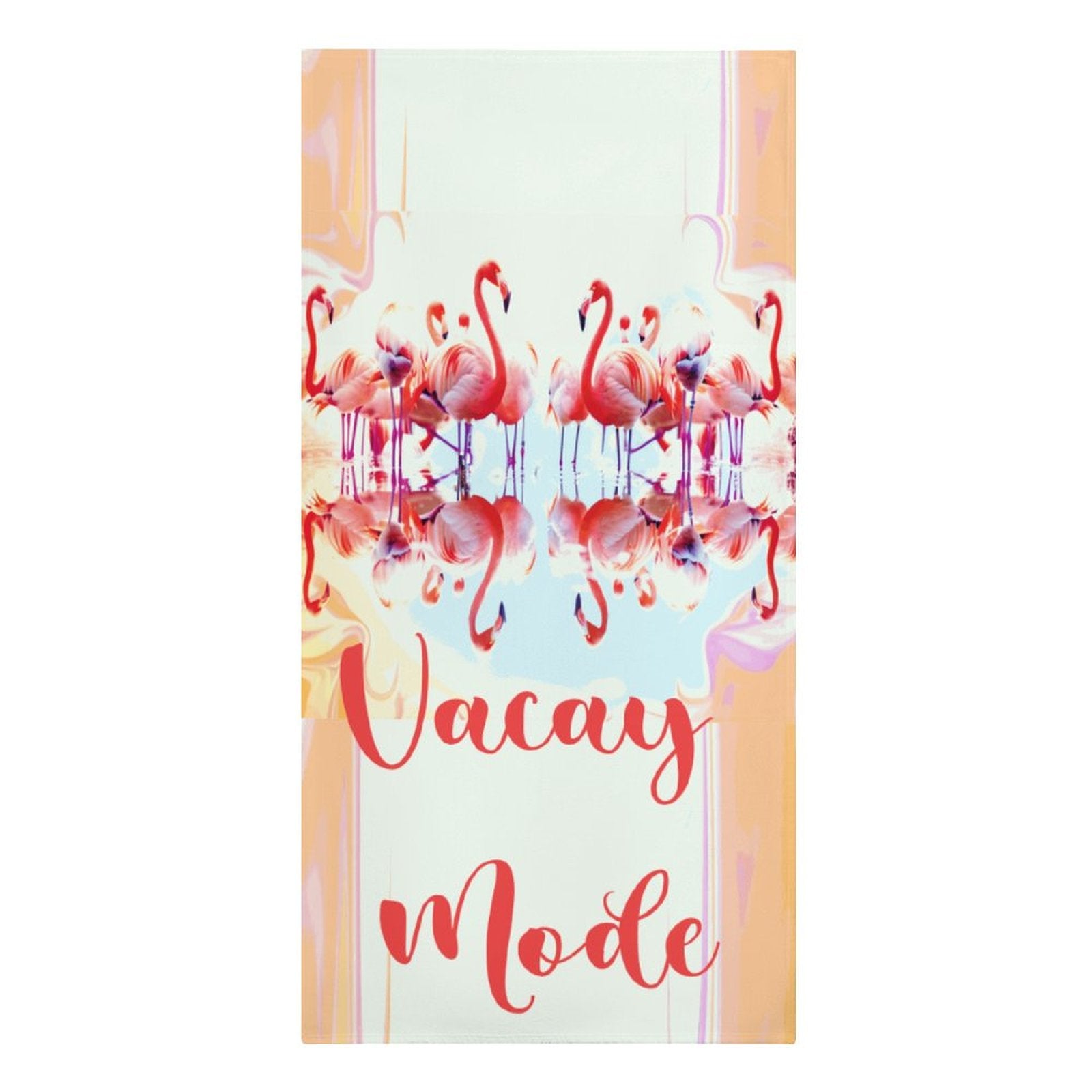 Flamingos Vacay Mode Beach Towel (Made in USA)
