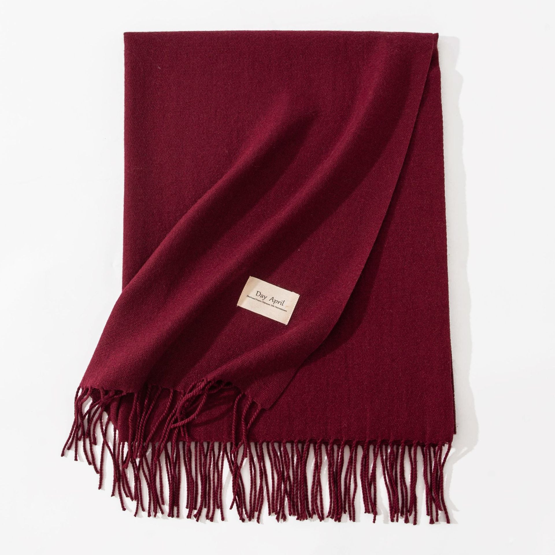 Women's Pure Color Faux Cashmere Winter Scarf