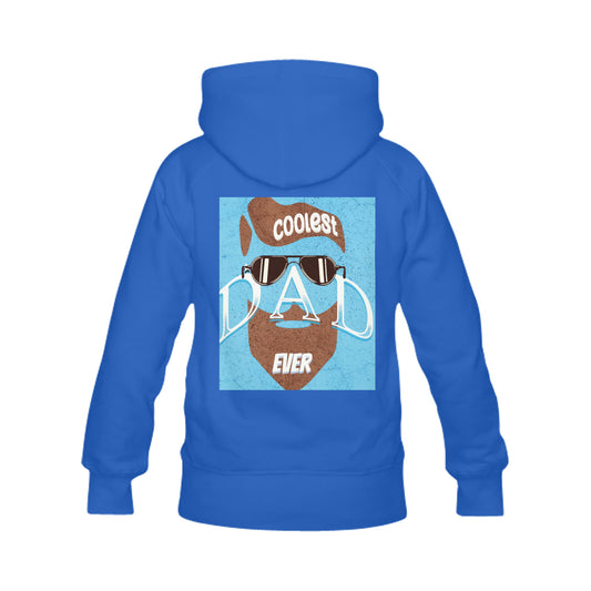 Coolest Dad Ever Custom Men's Classic Hoodie with Printing on Back (Made in USA)