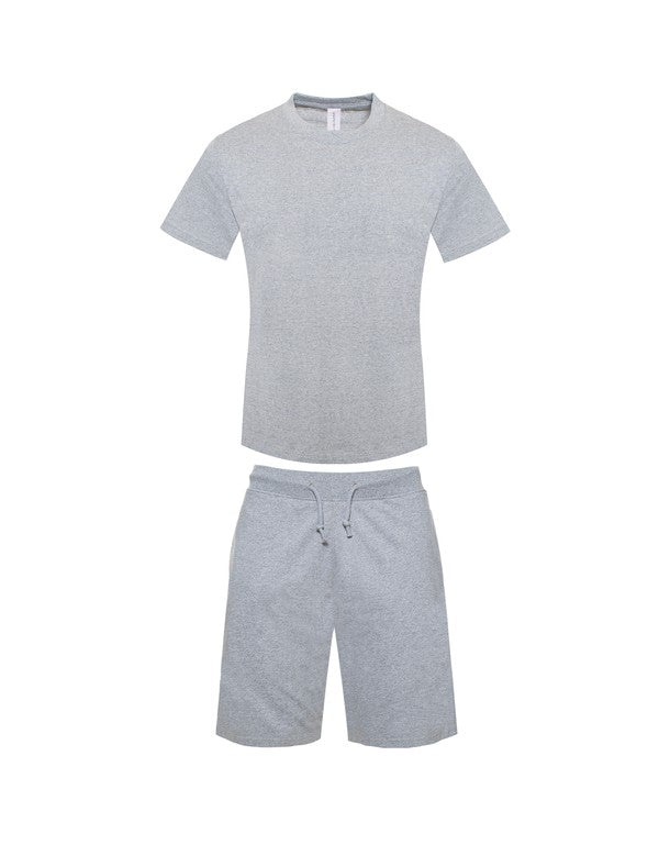 Men's Premium Heavy Weight Single Jersey Short Set