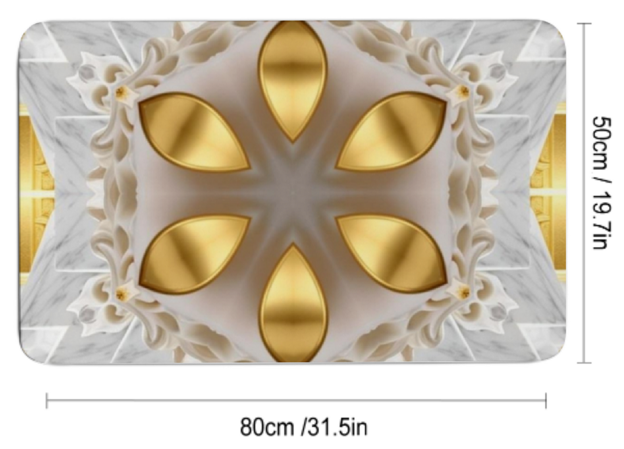 Golden Design Diatomaceous Earth Bath Mat | Ships from USA