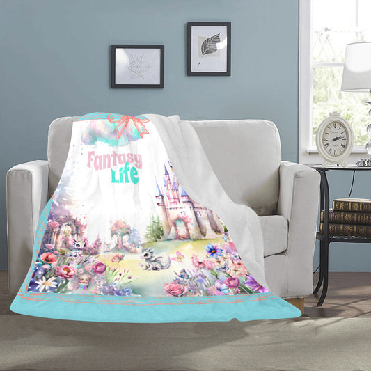 Fantasy Life Dragon Design Ultra-Soft Micro Fleece Blanket (Made in USA)
