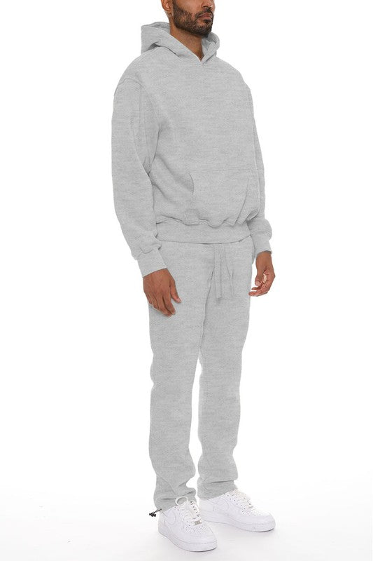 Men's Premium Cotton Blend Hoodie 2-piece Track Set