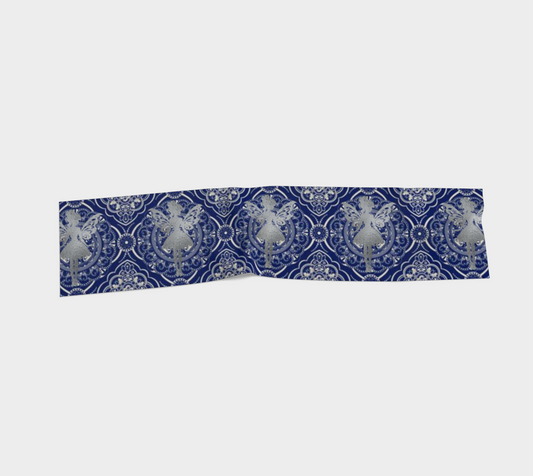 Silver Fairy Black Lustrious Scarf