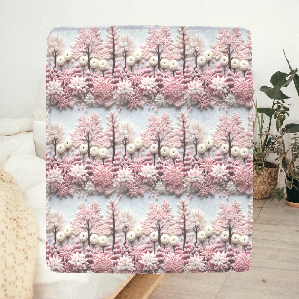 Pink Forest Ultra-Soft Micro Fleece Blanket (Made In USA)