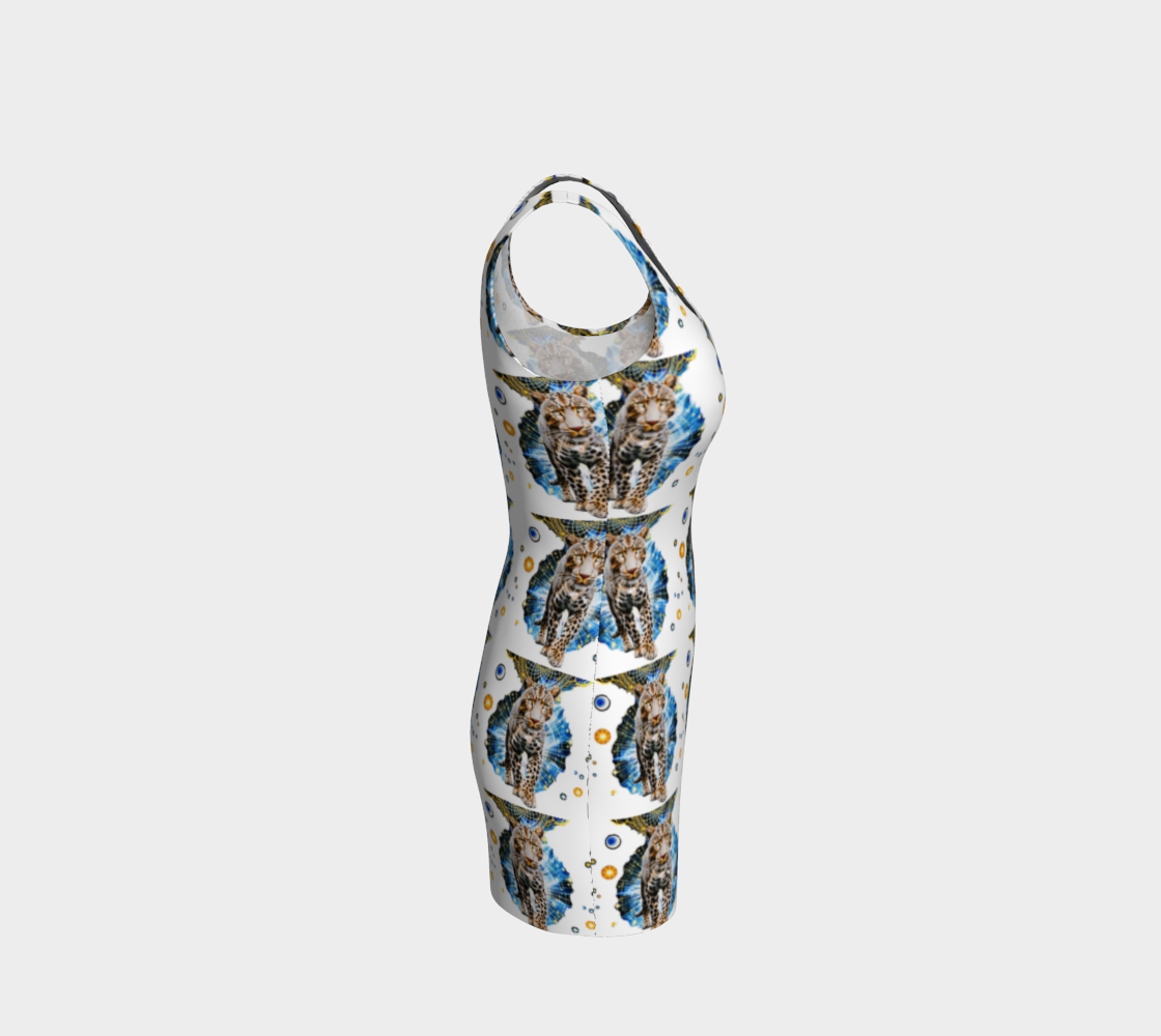 Leopard the Center of the Universe Mini Dress