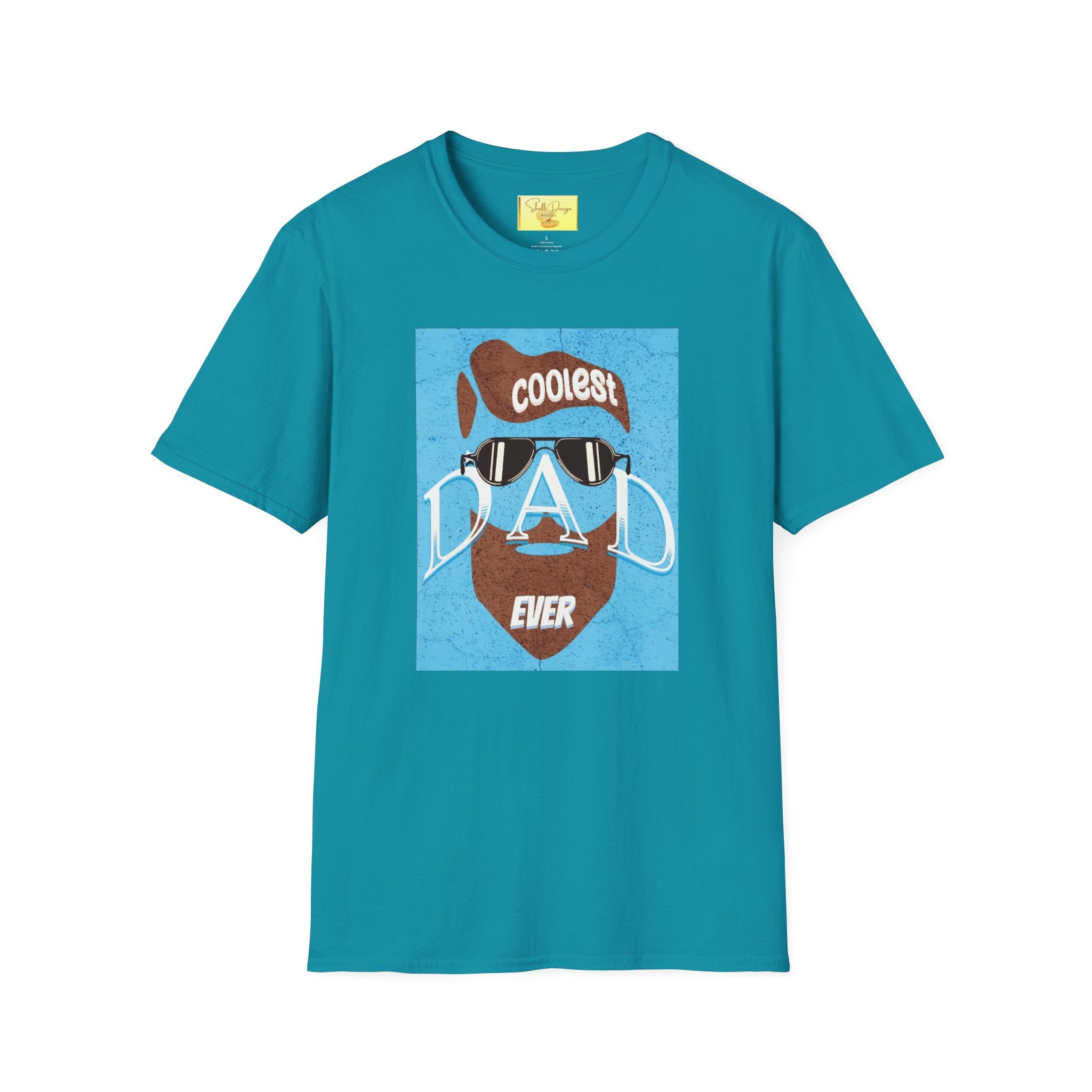 Men's Coolest Dad Ever Softstyle Graphic T-Shirt